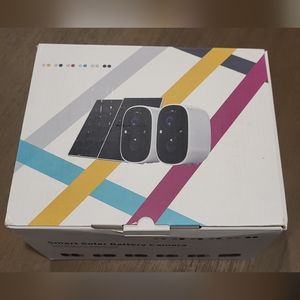 acesee 2 Pack Solar Security Cameras Wireless Outdoor, 1080P, white and pink